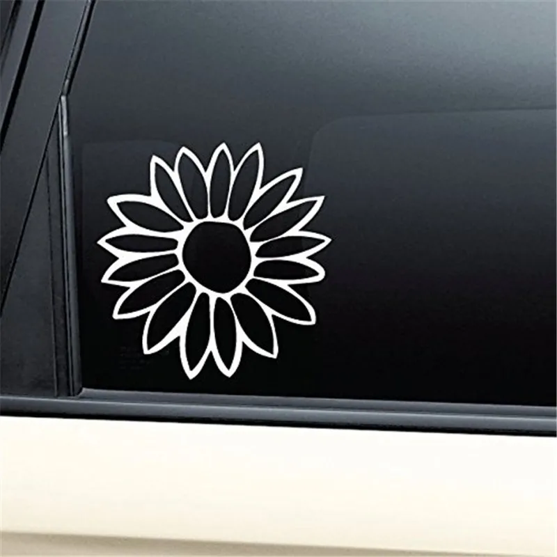 

Flower Sticker die cut vinyl decal for window car truck noteBook virtually any hard smooth surface