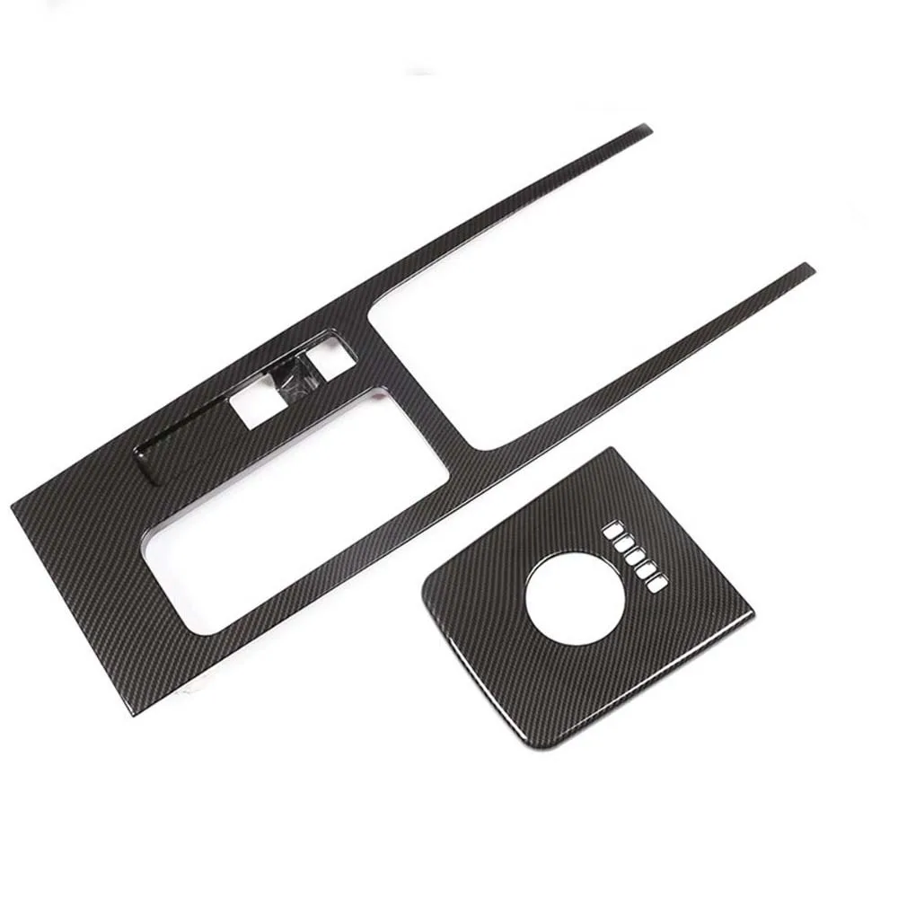 

Console Parking Button Covers Gear Head Shift Penal Stickers Decorative Trim Fo XFXE Fpace F-pace Interior Accessories
