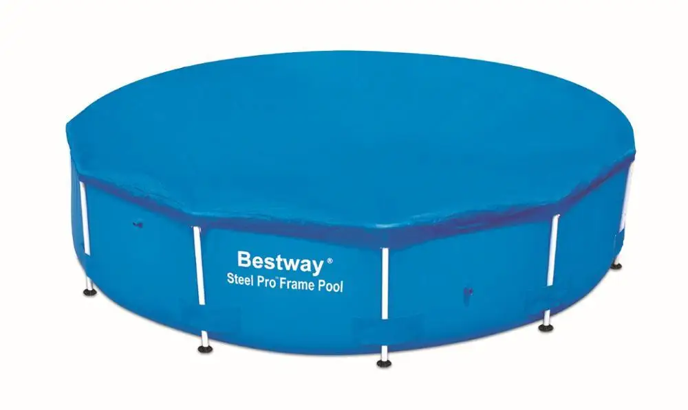 58248 Bestway диаметр 4,27 м ПВХ покрытие для бассейна 14' Крышка для 14' круглого бассейна 427 см крышка для наземного бассейна анти-листья, пыль, ветер, солнце