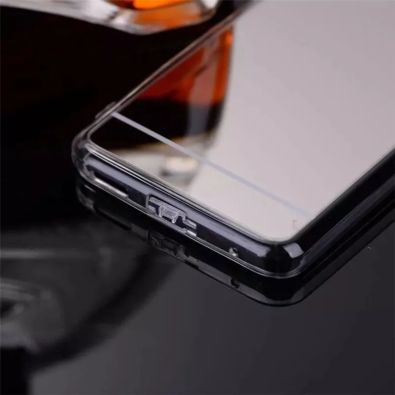 Роскошные G6 Мягкие TPU Зеркало чехол для LG H870 Chrome Задняя крышка Капа |