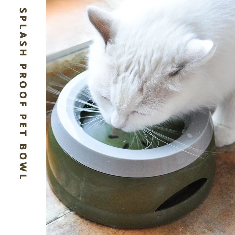 Плавающая миска для кошек без влажного рта кормушка воды и корма котят домашних