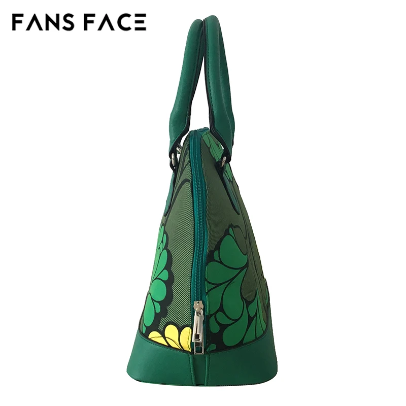 Вентиляторы лицо свежим Летний Стиль Мода Африканский принт зеленый сумки