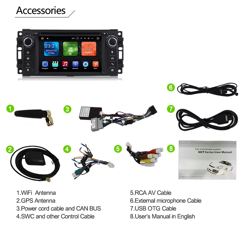 Автомагнитола на Android 8 0 с GPS и DVD-плеером для JEEP Wrangler Compass Patriot Grand Cherokee Commander Dodge Chrysler