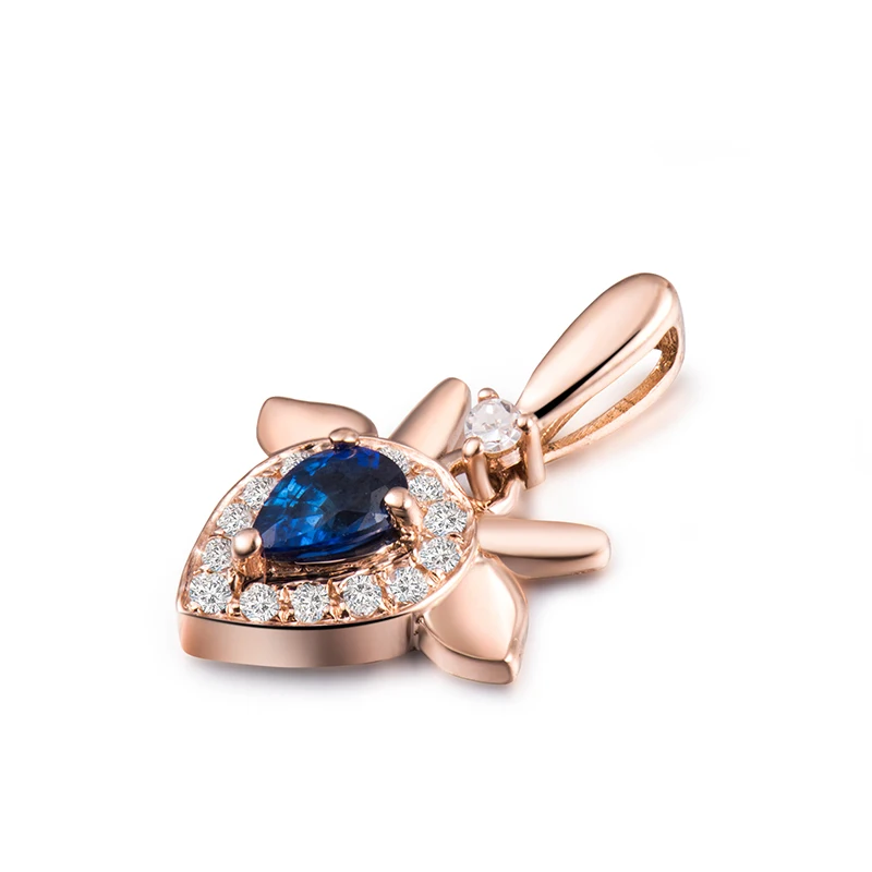 LOVERJEWELRY лидер продаж кулон Козерог однотонное розовое золото 18 карат натуральный