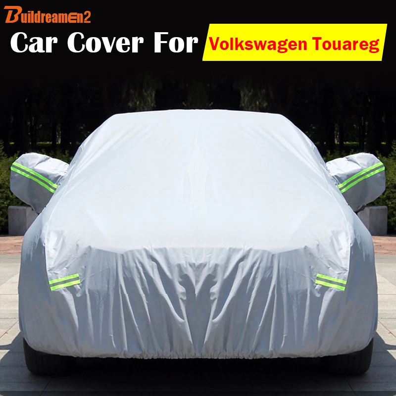 

Buildreamen2 Auto Car Cover Sun Snow Rain Resistant SUV Cover Scratch Resistant Waterproof Dust Proof For Volkswagen Touareg