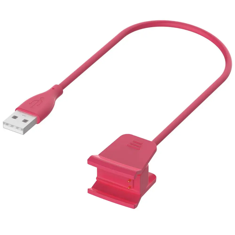 red Быстрая зарядка USB кабель для Fitbit Alta HR Replacment Band маленький браслет умные аксессуары Подходит бит Alta HRUSB зарядное устройство адаптер - Цвет: red