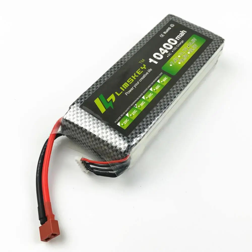 LiPo батарея Limskey RC 14 8 V 10400mAh 30C 4S для UAV мультироторного квадрокоптера самолета