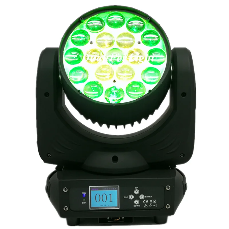 (6 шт. + чехол) 19x15 Вт led кольцо движущаяся головка zoom wash dmx rgbw 4в1 Луч сценический свет