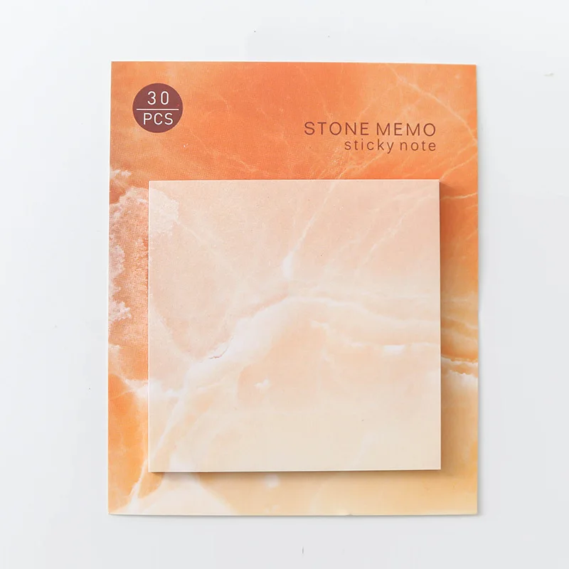 5yellow marble S Креативный мраморный узор блокнот для заметок липкий блокнот для записей дневник в стиле Скрапбукинг наклейки канцелярские блокноты для офиса и школы - Цвет: 5yellow marble S