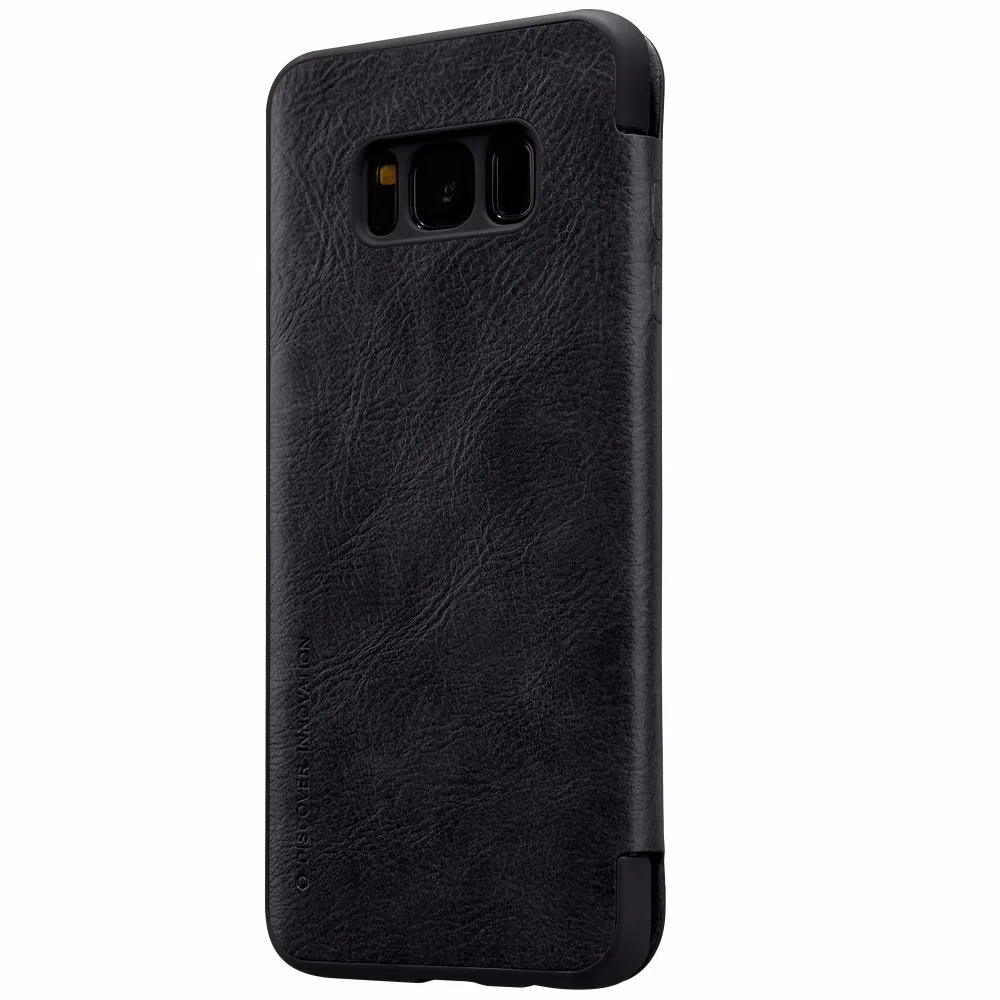 Чехол S8 для samsung Galaxy S8 S8 Plus чехол Nillkin QIN серия Роскошный кожаный чехол защитный флип-чехол с розничной упаковкой
