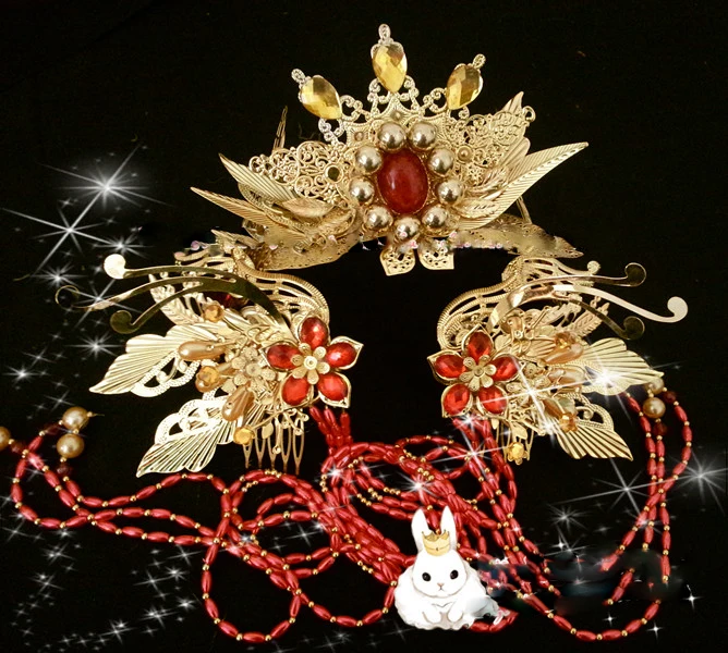 

Hua Jian Meng Shi Orange Costume Tang Empress Ancient Chinese Hanfu Stage Clothing Sd doll tang suit hanfu doll Free Shipping