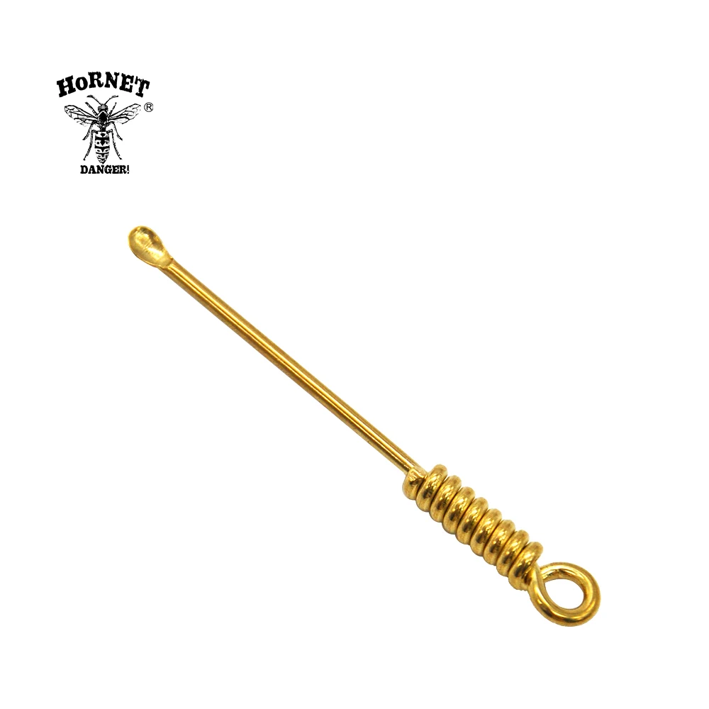 HORNET Премиум латунная спиральная форма металлическая табак ложка нюхатель храп