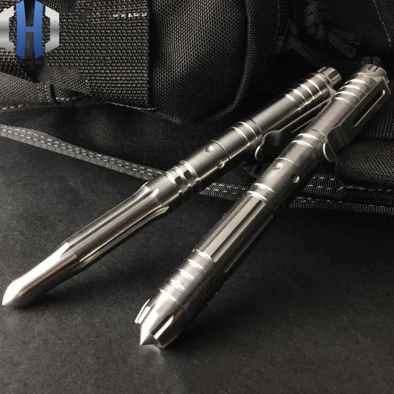 Murah EDC Titanium Alloy Pena Taktis Pertahanan Diri Multi-Fungsi Tanda Tangan Pena Self-Pertahanan Jendela Rusak Hidup Saving Hammer Alat