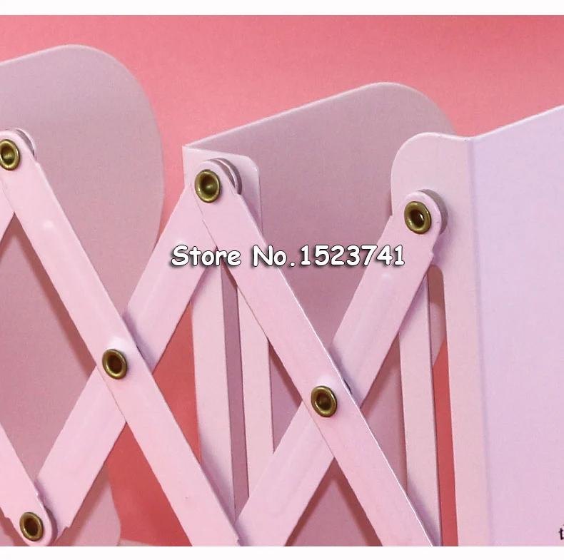 Simple modern Korean small fresh Retractable book stand creative extension-type bookshelf Space-saving foldable bookend | Канцтовары для
