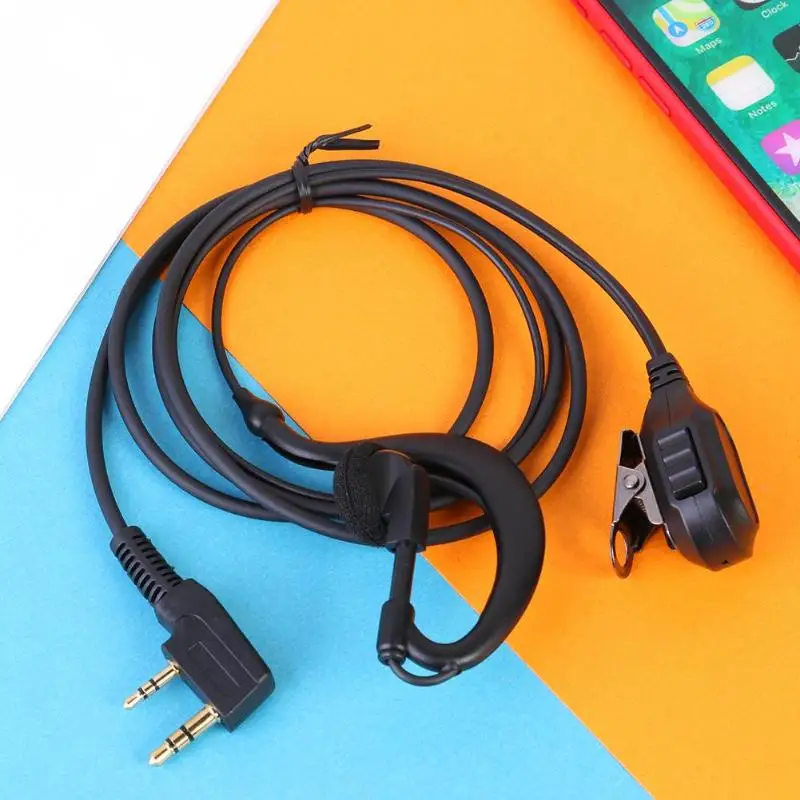 G-образный наушник k-типа для Kenwood KPG Baofeng UV 5R Radio 2Pin M-type с PTT Motorola HYT Walkie | Электроника