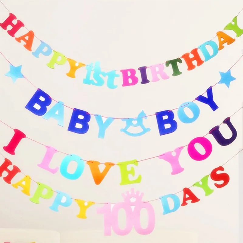 Декор на день рождения баннер из нетканого материала для маленьких мальчиков и