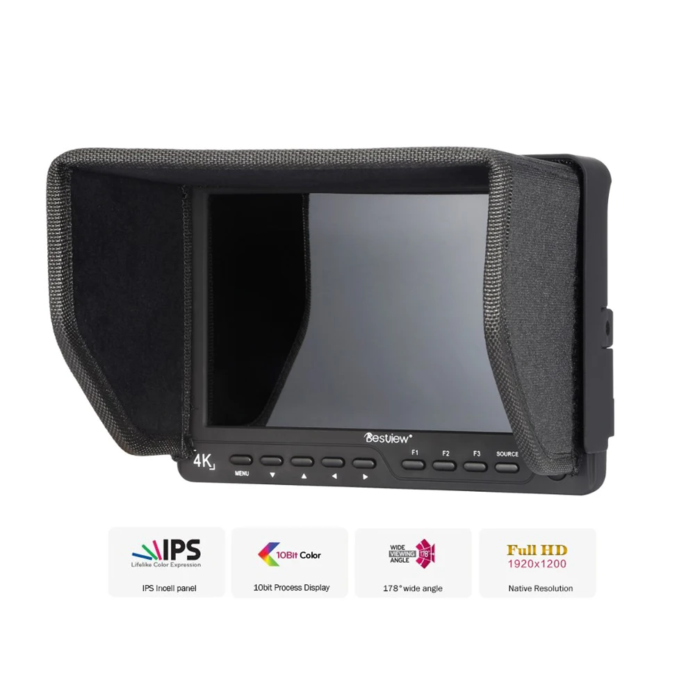 Внешний дисплей для камеры BESTVIEW S7 4K HDMI HD-монитор Видео TFT-монитор 7-дюймовый