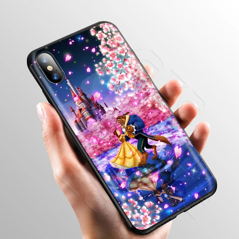 Lavaza Beauty Beast Rose Princess Case for iPhone 11 Pro XS Max XR X 8 7 6 6S Plus 5 5s se