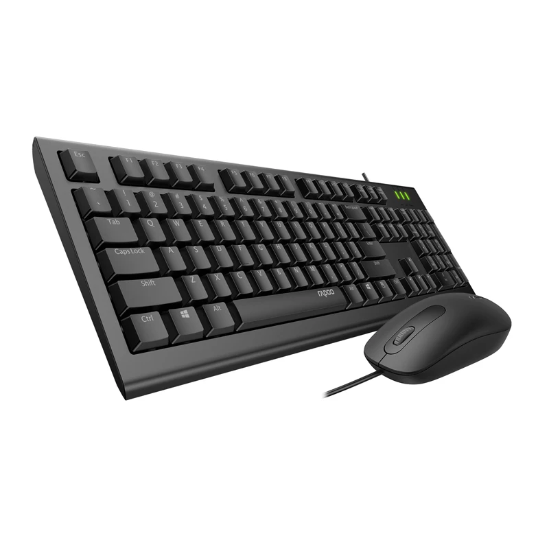 RAPOO X120Pro USB Проводная оптическая мышь и клавиатура Combo 1600 точек/дюйм эргономичный