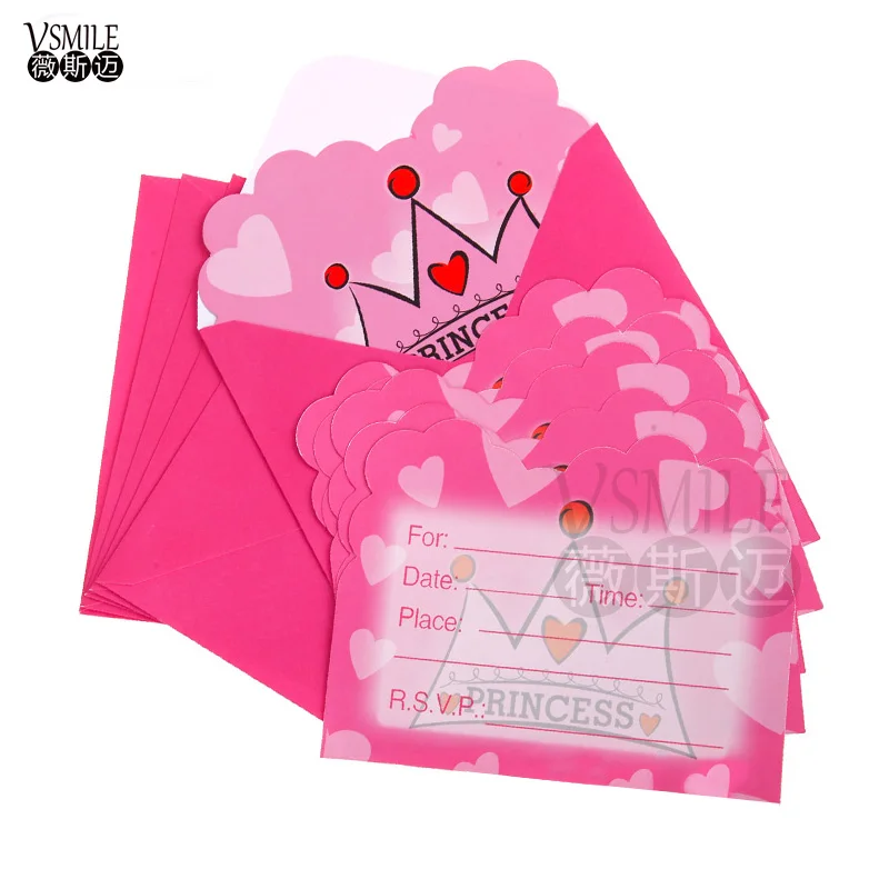 12 конвертов + пригласительных карточек для девочек и мальчиков Король Лев