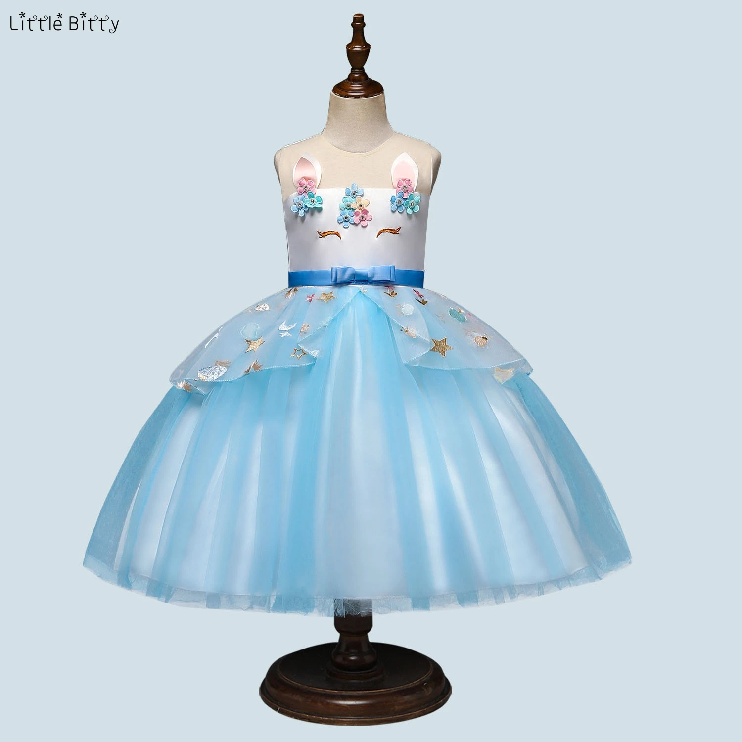 Baby Girls Rainbow Party Dress Tutu Dresses For 3-9Years Vestido Infantil Unicorn Roupas Infantis Menina Princess | Детская одежда и