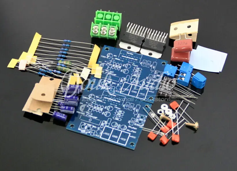 Douk аудио TDA7293 стерео 2,0 канальный усилитель мощности HiFi Плата усилителя DIY Kit