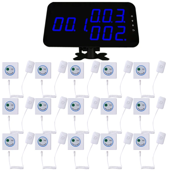 1display 15buttons Беспроводной Cafe пейджер Системы Новое поступление вибрировать смотреть пейджер k-300plus и небольшой силиконовый чехол для ключей кнопку вызова(1 часы+ 35 абонента - Цвет: 1display 15buttons