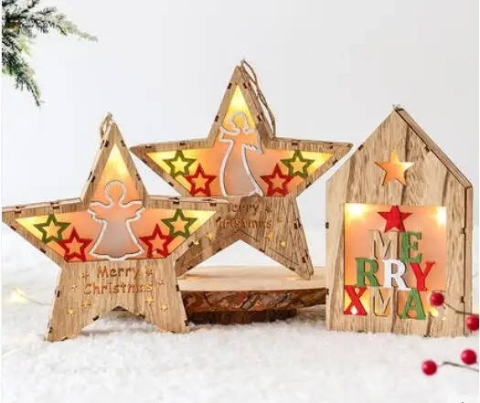 1 шт. скандинавский ветер деревянный снеговик для пожилых светящийся