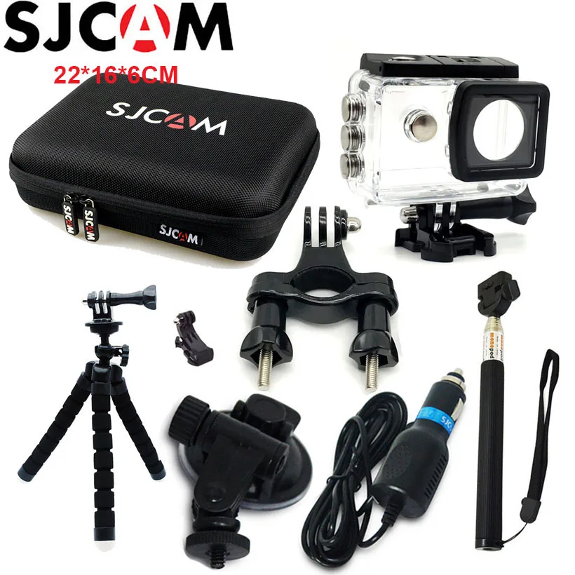 SJCAM SJ5000 набор аксессуаров водонепроницаемый корпус чехол для SJ5000X сумка для хранения для SJ5000 WiFi штатив монопод для SJCAM SJ5000 - Цвет: Option 5