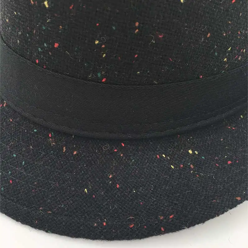 Головные уборы и шапки Fedoras fedora головные для мужчин женщин trilby черная фетровая