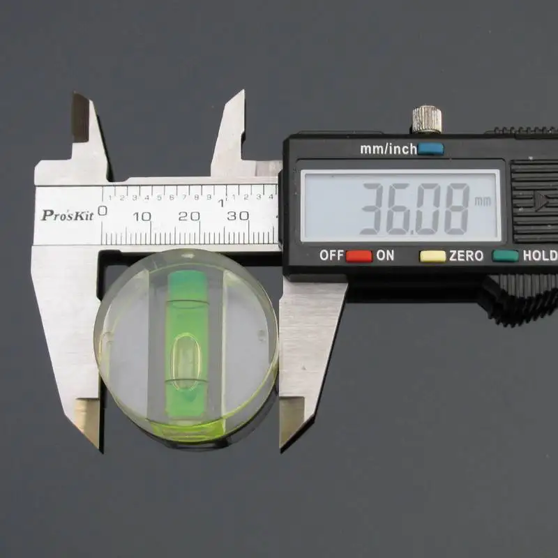 HACCURY размер 36*17 мм круглый пузырь уровень Циркулярный спиртовой конический