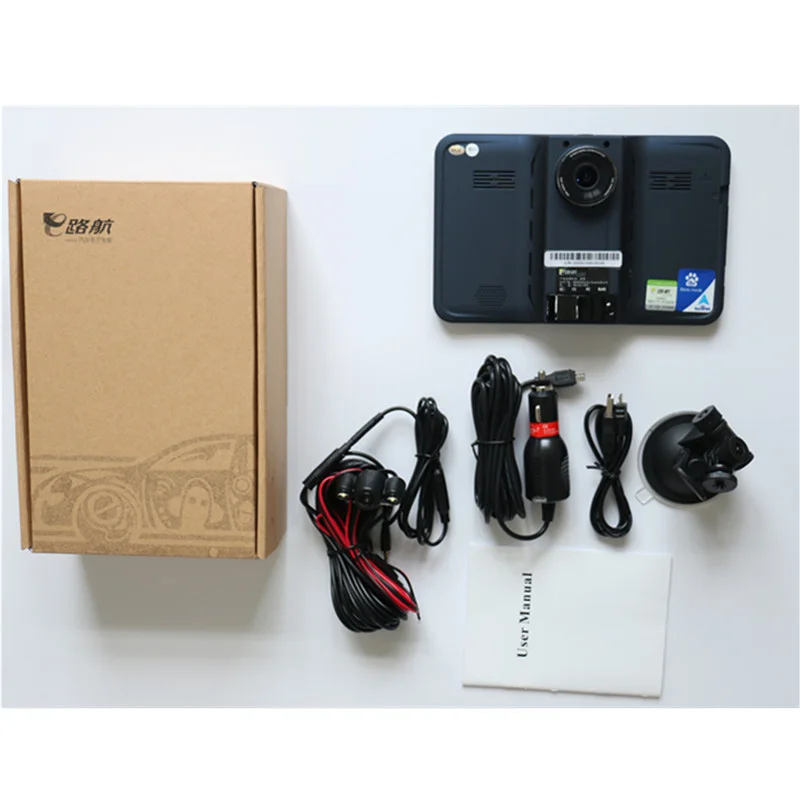 Новый 7 дюймов GPS Навигации DVR Android Wi-Fi Камера Заднего Вида AVIN анти Радар-Детектор FM