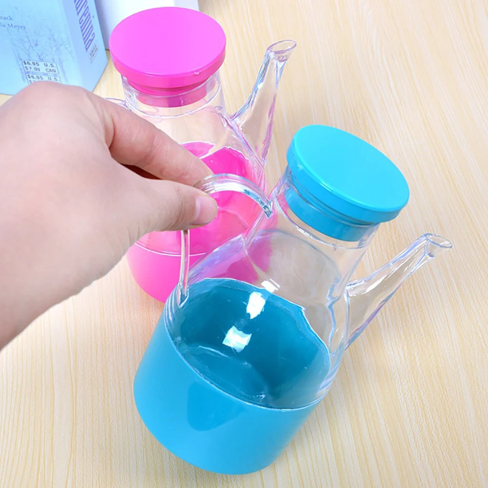 40# Hot Selling 1pc Kitchen Cooking Supplies Leak-proof Oil Vinegar Sauce Bottle Storage Dispenser Oil Bottles Kitchen Gadget