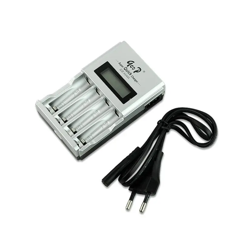 Original N-903 Digital Intelligent AAA 1.2V 16340 RCR123 14500 AA 4 Slots Battery Charger EU US Adapter | Электроника