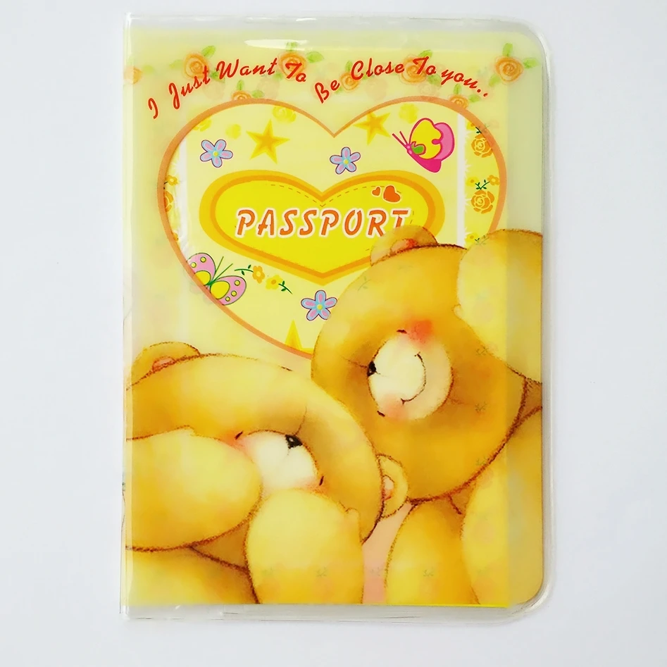 Мультфильм милый навсегда друзья медведь паспорт держатель кредитной карты