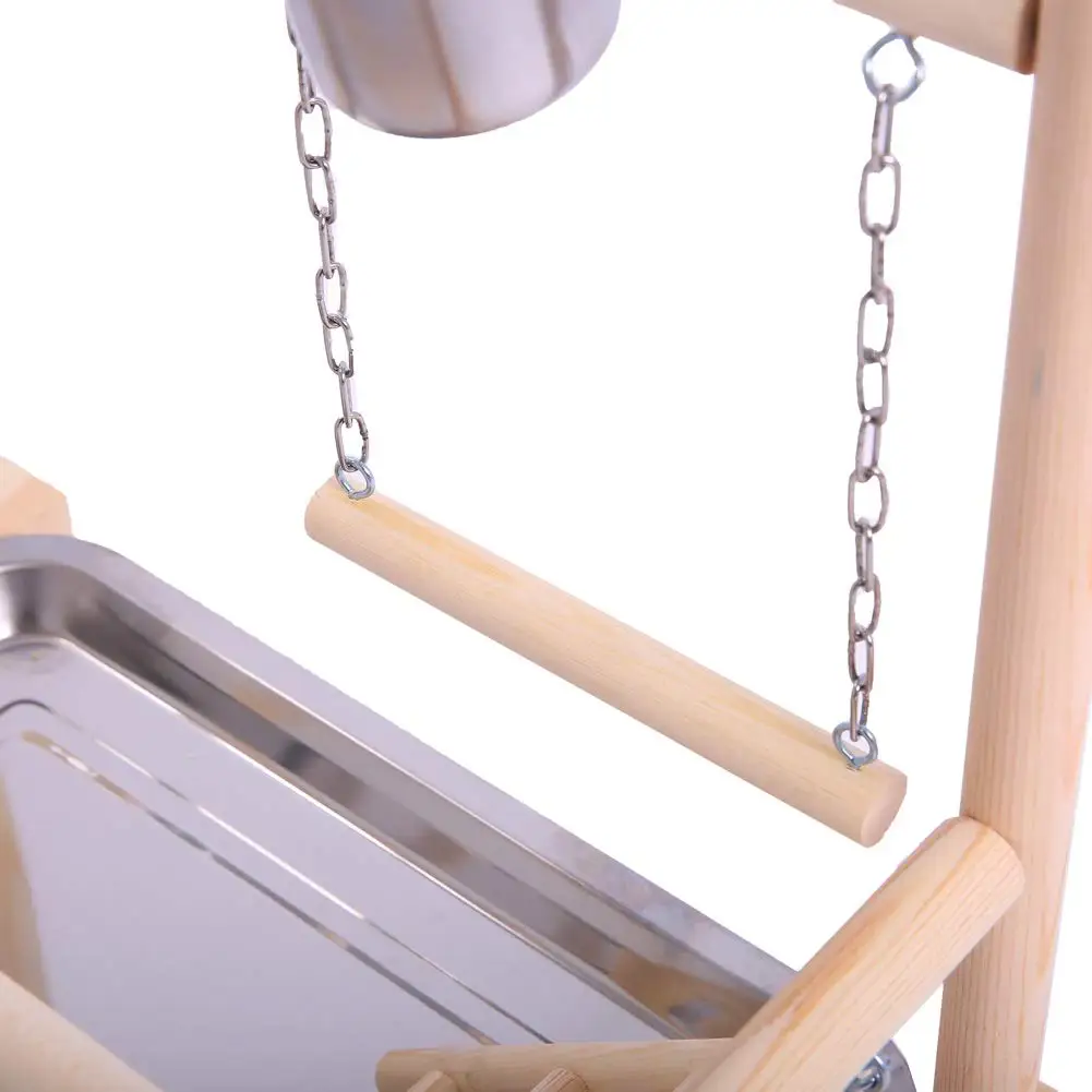 Подставка для игр с птицами 2 блюда Подвесные качели лестницы упражнений игровой