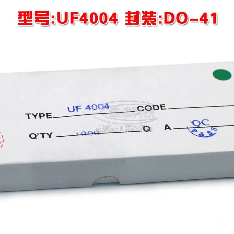 Новый флуоресцентный выход UF4004 DO-41 400 В 1A 4004 do-41 | Электроника