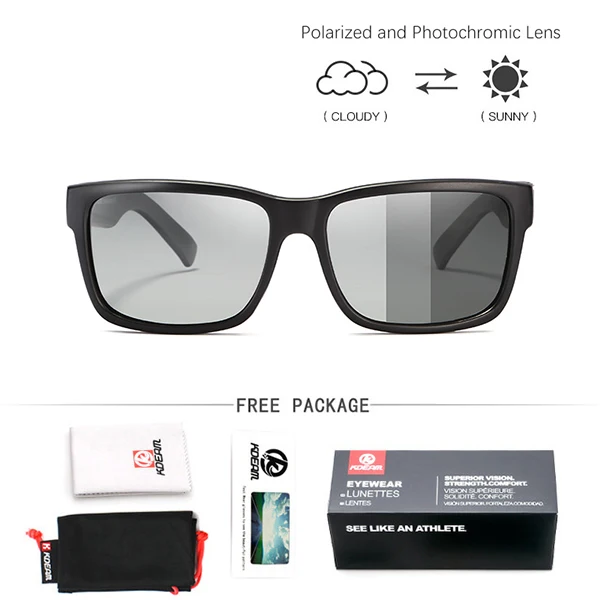 C11 Sensitive Lens KDEAM, дизайн, квадратные поляризационные солнцезащитные очки, мужские, с отражающим покрытием, линзы, солнцезащитные очки, спортивный стиль, УФ очки, оттенки XH87 - Цвет линз: C11 Sensitive Lens