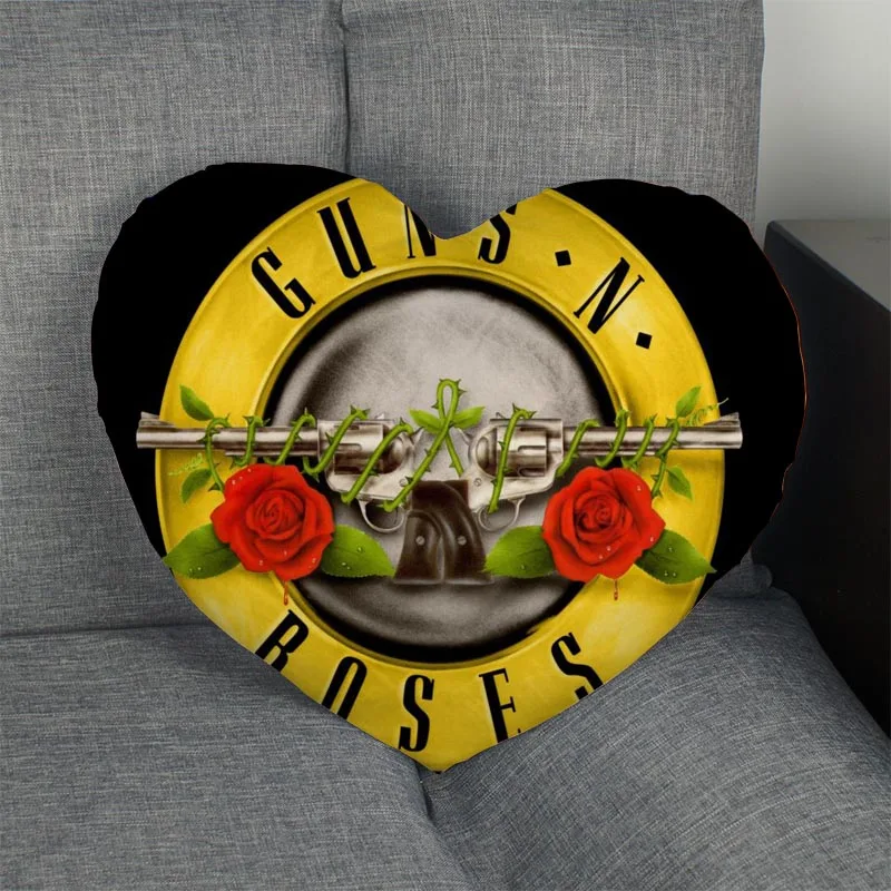 Изготовленный На Заказ Пистолеты N' Roses сердце накидка для подушки
