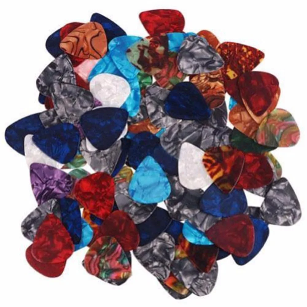 50 шт. акустическая электрическая гитара выбор басов целлюлоидная плита