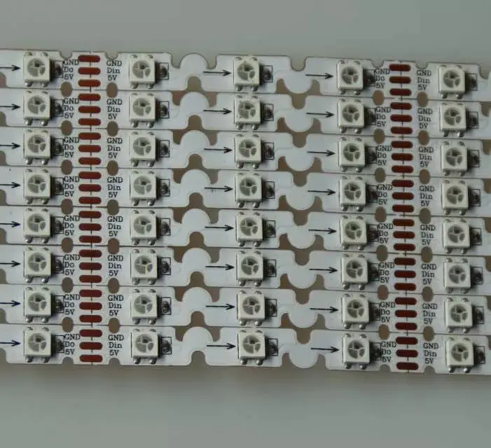 SK6812 RGB Гибкая Адресуемая светодиодная Пиксельная лента 48 Светодиодный Дов с