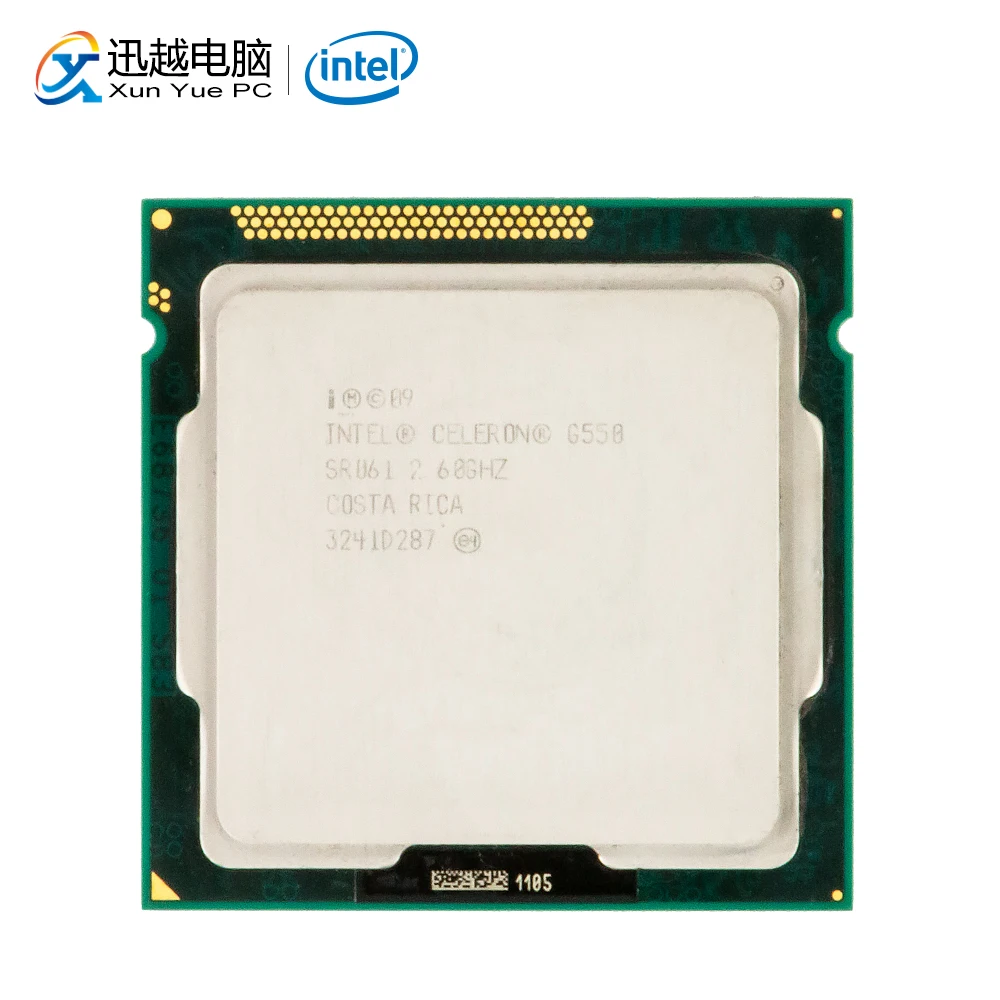 Intel Celeron G550 настольный процессор двухъядерный 2 6 ГГц Мб L3 кэш LGA 1155 сервер