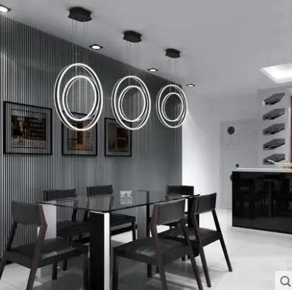 Современная Минималистичная светодиодная офисная люстра из лент креативная