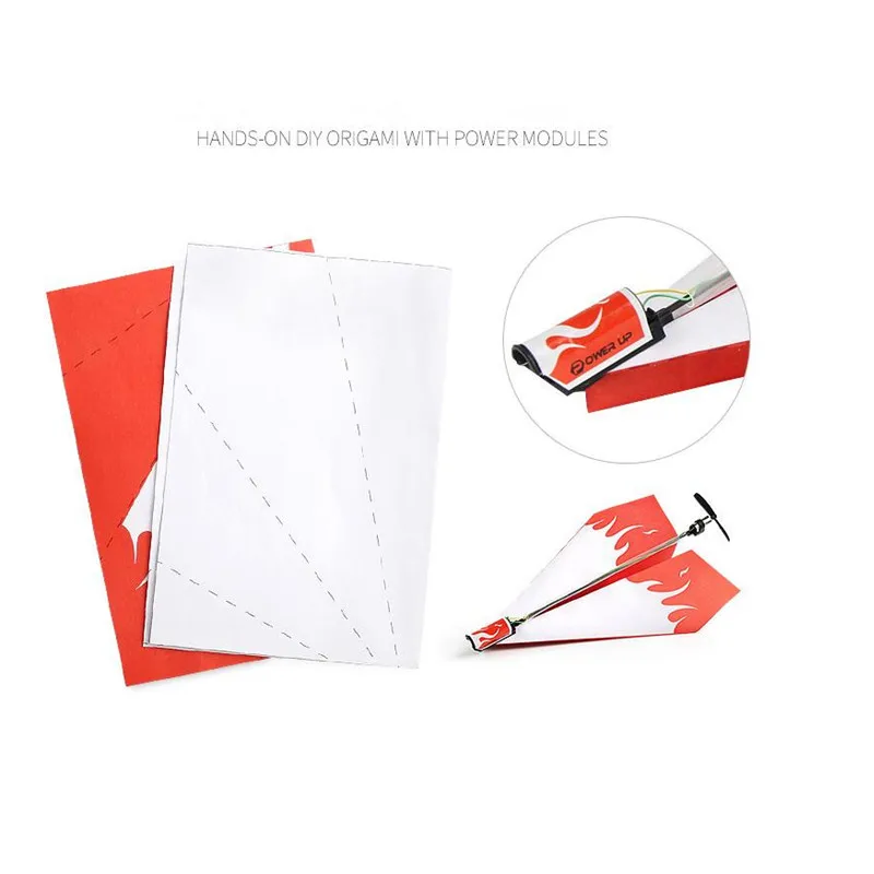 Самолет Rc складная бумажная модель DIY Мотор мощность красный дети мальчик