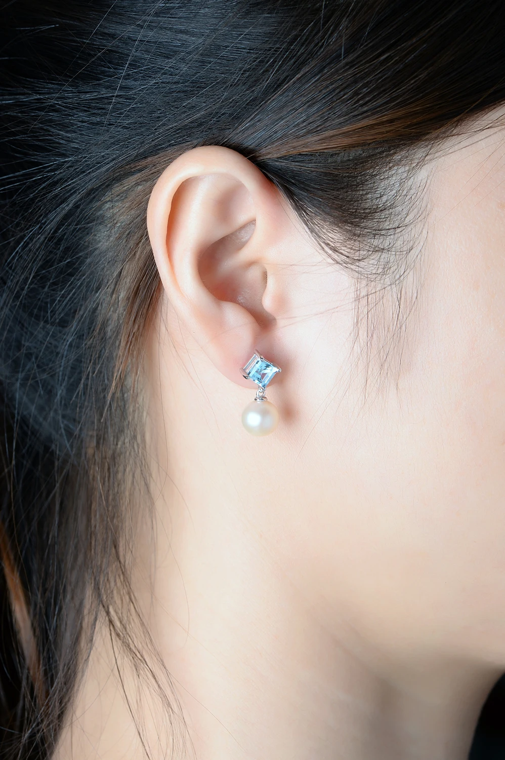 Женские серьги подвески из серебра 925 пробы с натуральным перфорированным