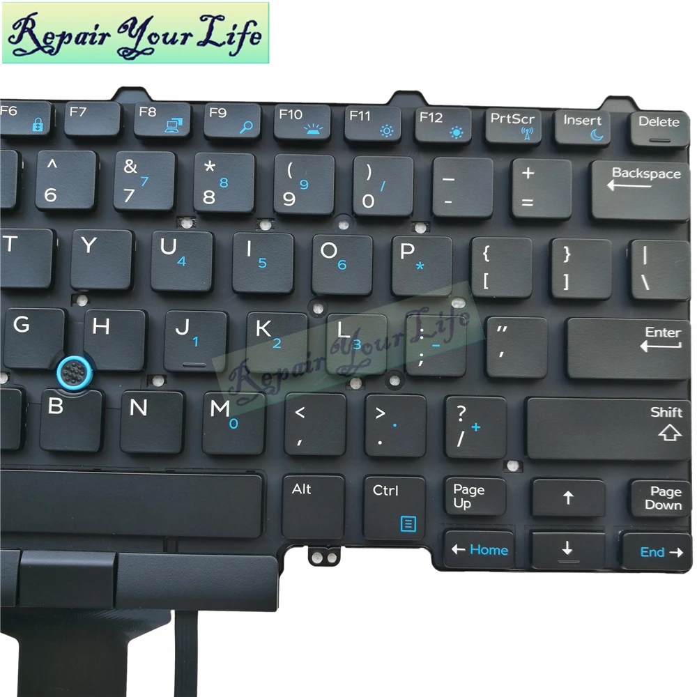 Ремонт вашей жизни Клавиатура для ноутбука Dell Latitude E5450 E7450 E7470 E5470 нам языковая клавиатура с подсветкой; Новинка