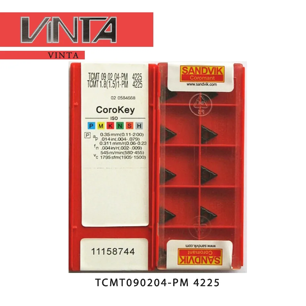 Бесплатная доставка Высокое качество TCMT090204-PM 4225/4235/4325 cnc карбидные Токарные