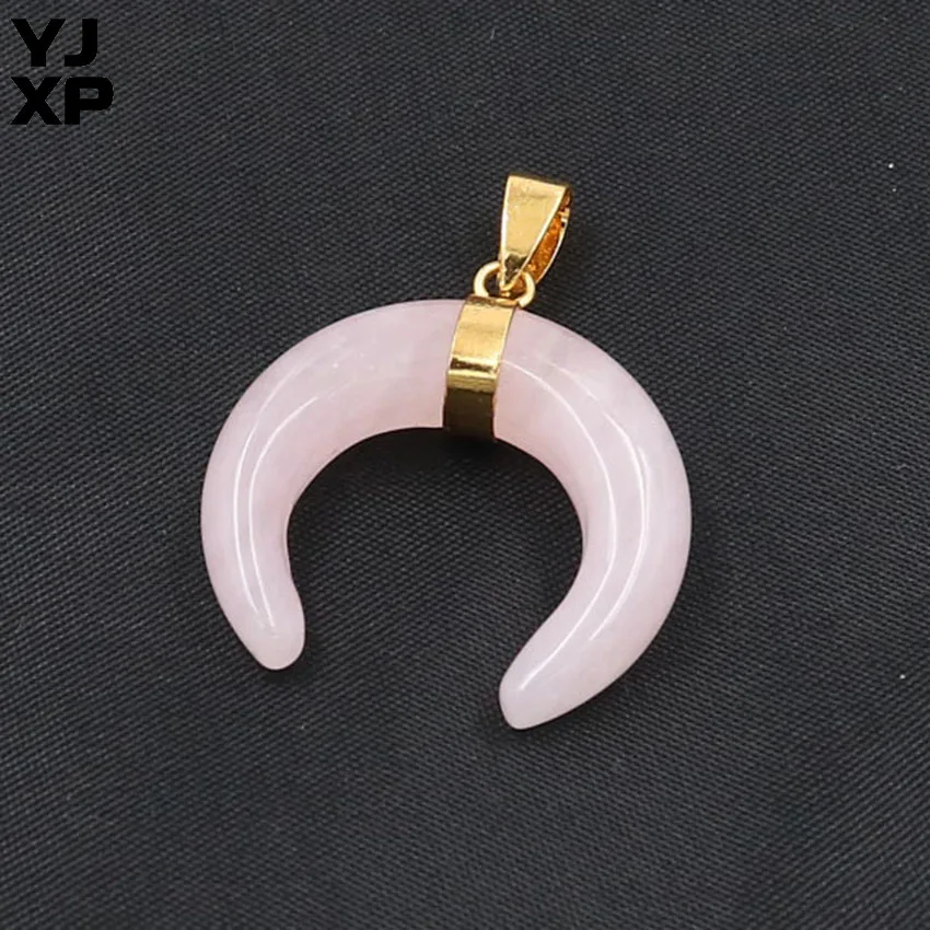 YJXP оптовая продажа 10 шт. натуральный смешанный камень кристалл полумесяц