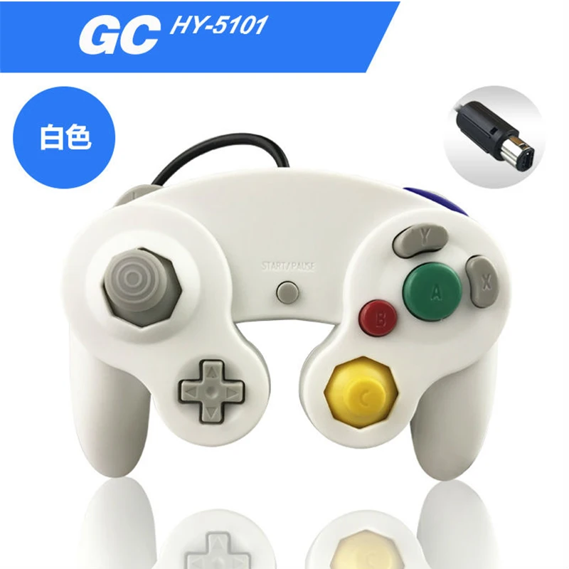 Полный геймпады для Gamecube контроллер проводной ручной джойстик для NAND для GC контроллер для MAC компьютера ПК