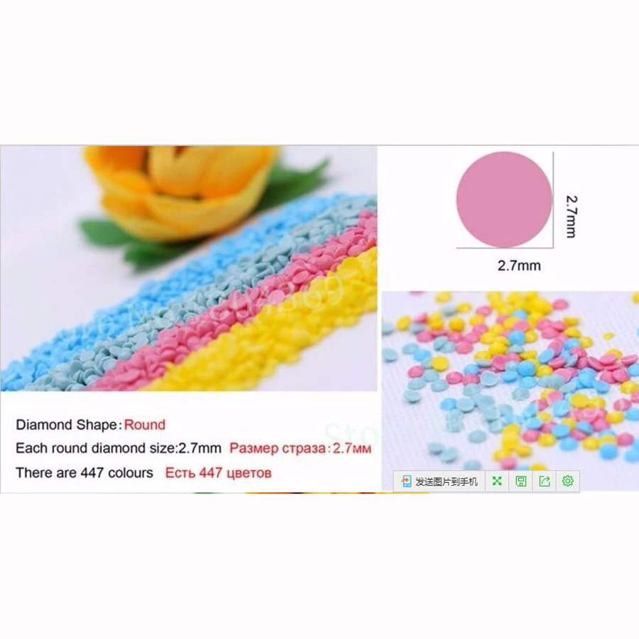 Наружные Цветы Магазин DIY круглая Алмазная картина вышивка крестиком из